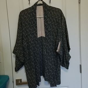Vintage grey-green Kimono jacket